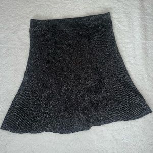 xhilaration sparkly black skirt